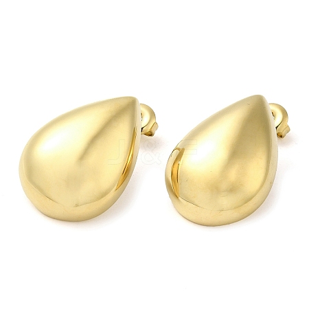 Ion Plating(IP) 304 Stainless Steel Teardrop Stud Earrings EJEW-Z022-13G-1