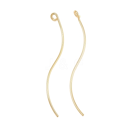 Brass Earring Findings KK-A274-17D-G-1
