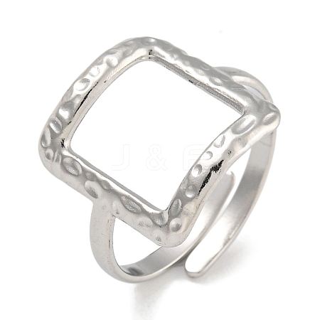 304 Stainless Steel Adjustable Ring for Women RJEW-U014-02P-1