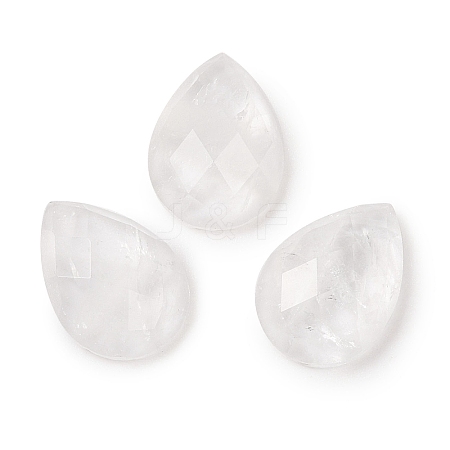 Natural Quartz Crystal Rock Crystal Cabochons G-C146-04P-1