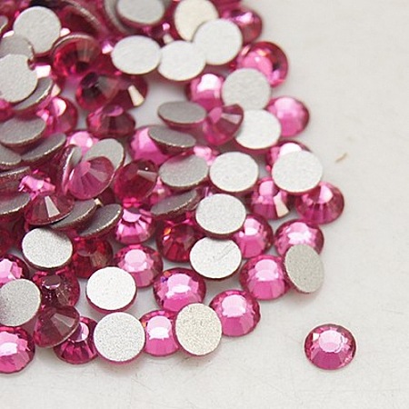 Rose Faceted Glass Flat Back Rhinestone for Nail Art X-RGLA-C002-SS6-209-1