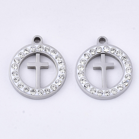 201 Stainless Steel Pendants STAS-N091-19P-1