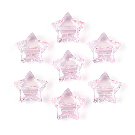Transparent Acrylic Beads TACR-T028-63A-1