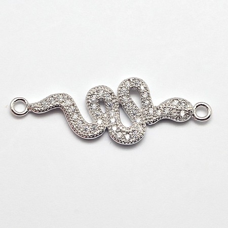 CZ Brass Micro Pave Cubic Zirconia Links X-ZIRC-L002-38P-1