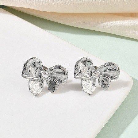 Valentine's Day 304 Stainless Steel Stud Earrings for Women EJEW-K332-02P-1
