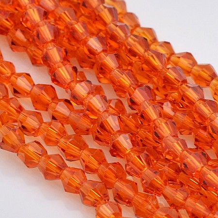Faceted Bicone Glass Beads Strands LS-EGLA-P017-3mm-06-1