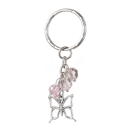 Alloy Glass with Iron Keychain KEYC-JKC00772-1