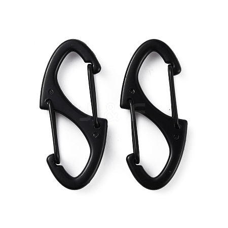 Zinc Alloy Double Snap Hook Spring Keychain Clasps FIND-WH0155-013EB-1