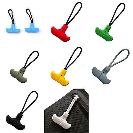 AHANDMAKER 16Pcs 8 Colors TPU(Thermo Plastic Urethanes) Pullers FIND-GA0001-58-1