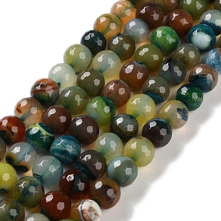 Natural Agate Beads Strands G-M437-B01-01C-1