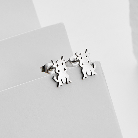 304 Stainless Steel Stud Earrings for Women WG79C8C-02-1
