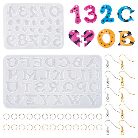2Pcs Silicone Pendant Molds FIND-TA0006-22-1