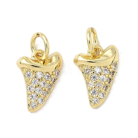 Brass Micro Pave Cubic Zirconia Pendants KK-Z120-28G-1