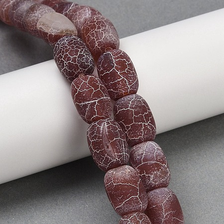 Natural Weathered Agate Beads Strands G-NH0047-B02-02-1
