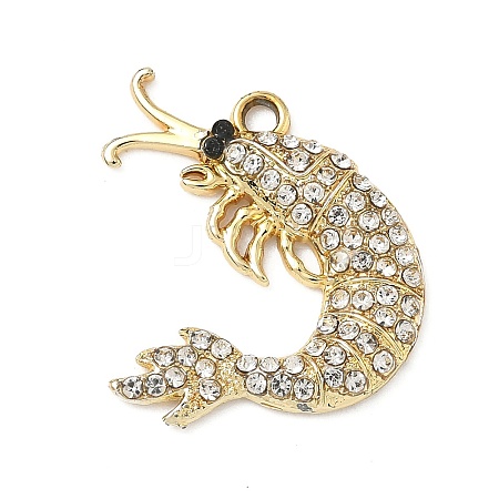 Alloy Rhinestone Pendants PALLOY-P313-12C-G-1