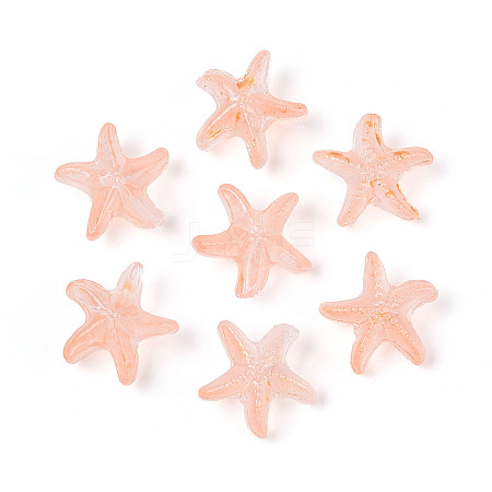 Frosted Glass Beads FGLA-T005-01H-1