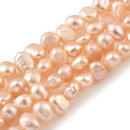 Natural Cultured Freshwater Pearl Beads Strands PEAR-A006-02D-1