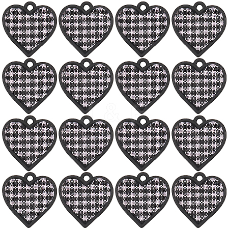 16Pcs Spary Painted Alloy Polyester Pendants FIND-SC0016-85-1