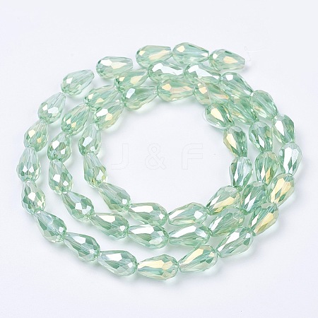 Electroplate Glass Beads Strands LS-EGLA-D015-15x10mm-29-1