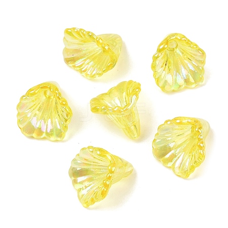 Transparent Acrylic Bead Caps OACR-G054-03E-1
