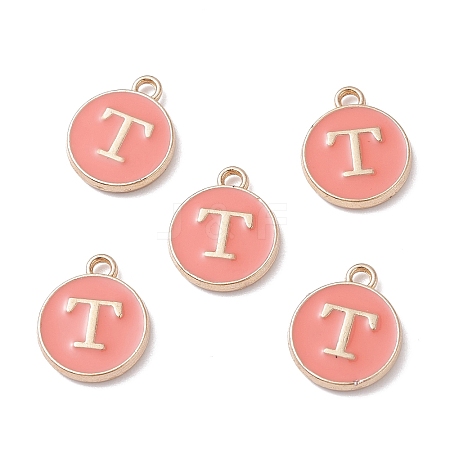 (Defective Closeout Sale Border damaged) Golden Plated Alloy Enamel Charms ENAM-XCP0001-20T-1