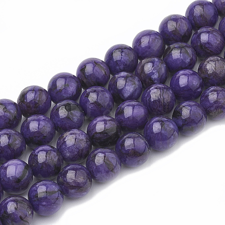 Natural Chalcedony Beads Strands G-S333-6mm-011-1
