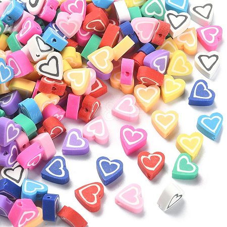 200Pcs 10 Colors Handmade Polymer Clay Beads CLAY-CJ0001-61-1