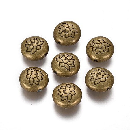 Tibetan Style Alloy Beads TIBEB-Q067-08AB-NR-1