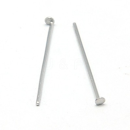 316 Surgical Stainless Steel Flat Head Pins STAS-E023-0.6x50mm-A-1