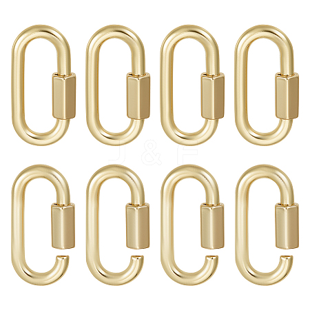 Unicraftale 6Pcs Alloy Screw Carabiner Lock Charms FIND-UN0003-31LG-1