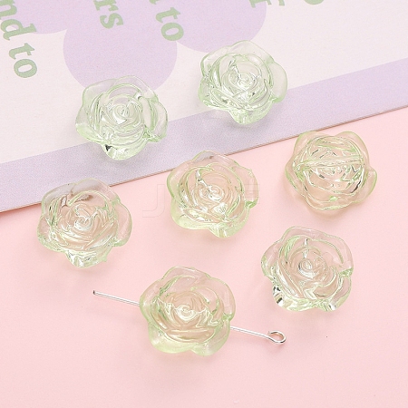 24Pcs Transparent Acrylic Beads PW-WGFEF54-02-1