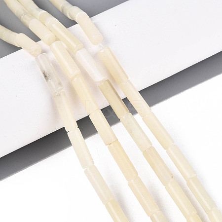 Natural White African Opal Beads Strands G-T141-72A-1