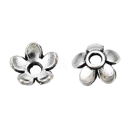 Tibetan Style Alloy Bead Caps LS-TIBEB-S039-017AS-NR-1