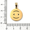 304 Stainless Steel Enamel Pendants STAS-H255-01D-G-3