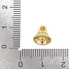 Brass Micro Pave Clear Cubic Zirconia Charms KK-H268-11G-3