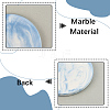 2Pcs 2 Styles Marble Pattern Porcelain Cup Coasters AJEW-CP0009-18B-5