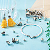 60Pc 6 Styles 201 Stainless Steel Cord Ends STAS-TA0002-98-7