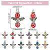   Baking Painted Pearlized Glass Pearl Pendants FIND-PH0008-14-2