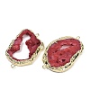 Dyed Natural Druzy Agate links G-R012-05G-06-2