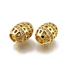Brass Micro Pave Clear Cubic Zirconia European Beads ZIRC-I070-135G-2