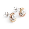 304 Stainless Steel Stud Earrings EJEW-F246-02M-2