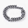Synthetic Magnetic Hematite Beads Strands G-H1098-1-2