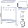 Opaque Acrylic Earring Display Stands EDIS-WH0029-13-2