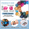 3 Strands Natural Agate Beads Strands G-TA0002-72-4