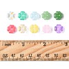 120Pcs 3 Styles Transparent Spray Painted Glass Beads GLAA-FS0002-46-5