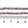 Baking Electroplate Glass Beads Strands DGLA-A039-J2MM-B06-4