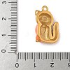 304 Stainless Steel Enamel Pendants STAS-K306-26G-02-3
