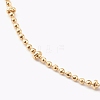 Brass Ball Chain Anklets AJEW-AN00409-2