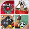 25 Yards Sport Ball Theme Printed Polyester Grosgrain Ribbon OCOR-WH20002-03A-03-5