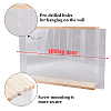 2-Tier 6-Grid Transparent Acrylic Minifigures Organizer Dispaly Case with Wood ODIS-WH0004-03A-6